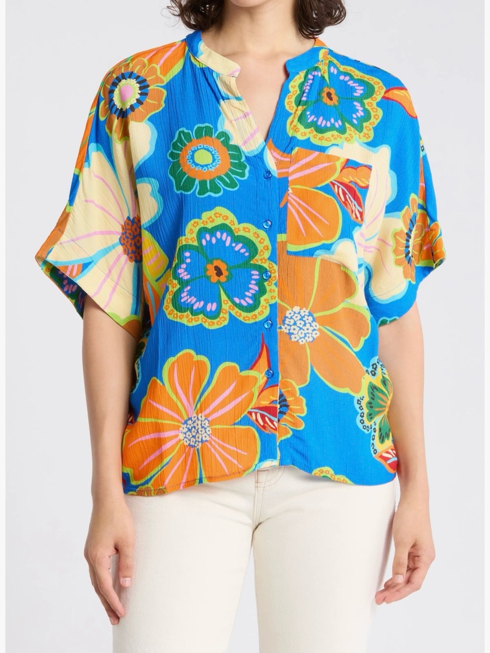 NWT Tahari Floral Print blouse - Picture 4 of 4